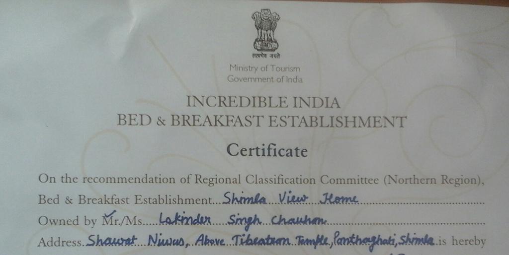Shimla View Home מראה חיצוני תמונה